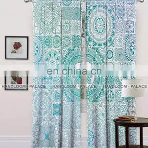 New Matrix Design Mandala Bedroom Balcony Home Decor 100%Cotton Window Curtains thumbnail-1