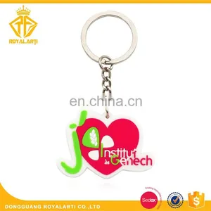 Lovely Pink Institut Genech Custom PVC Keychain thumbnail-1