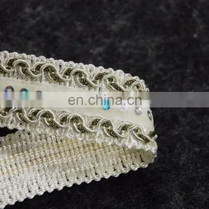 Wholesale Sequins Gold Lurex Lace Trim for Decorative thumbnail-6
