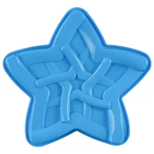 Free Sample Food Grade Heat Resistant Nontoxic Silicone Cake Mold Baking Mousse Pudding Mold Tool Star Shape thumbnail-1