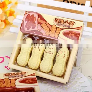 4 Pcs Peanut Eraser Very Cute Eraser for Student 3d Erasers For Kids thumbnail-2