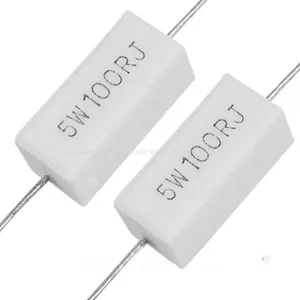 Fake Load Cement Resistors 5W 10 Ohm 10R Cement Resistance Good Heat Resistance and High Load Power thumbnail-4