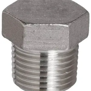 Forged Pipe Fitting ASME B16.11 3000LB Male Threaded A105 Hex Head Plug thumbnail-2