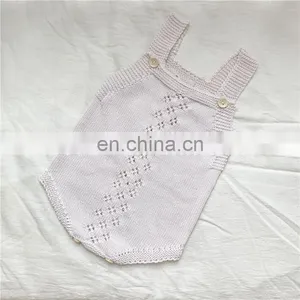 Baby Knitting Rompers Cute Overalls Newborn Baby Girls Boys Clothes Infantil Baby Girl Boy Sleeveless Romper Jumpsuit thumbnail-2