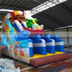 Outdoor Children Amusement Park Steamer Theme Inflatable Bouncy Slides For Sale thumbnail-2