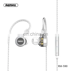 Remax NEW RM-590 Wired Magnetic Sports Triple-moving-coil Earphone thumbnail-3