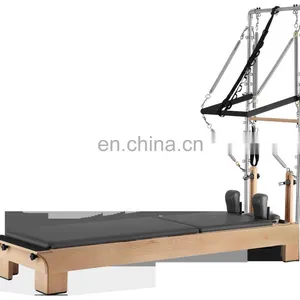 Very Good Quality White Maple Wood Reformer Pilates With Tower Used in Pilates Machine Reformer With Half Trapeze thumbnail-2