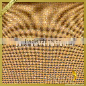 Aluminum Base Diamante Trim Hotfix Orange Rhinestone Mesh Roll 24cmx40cm FRM-159 thumbnail-2