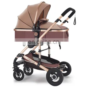 New 2018 Baby Stroller 3 In 1 For 0-3 Years Baby Prams With Removable Shopping Basket thumbnail-5