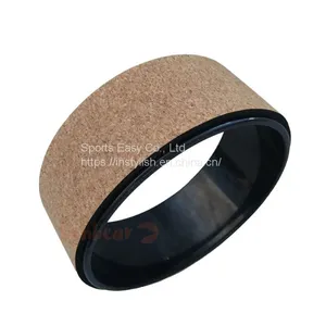 Low MOQ Customized Cork Yoga Wheel With CE Certification thumbnail-4
