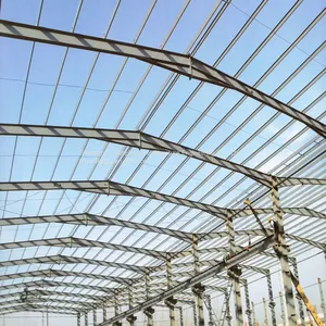 New Design Reliable Seismic Earthquake Prefabricated Light Steel Structure Muti Slope Workshop thumbnail-2