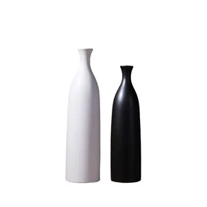 Matte Large Black And White Modern Simple Style Fashion Ceramic For Home Soft Decoration thumbnail-5