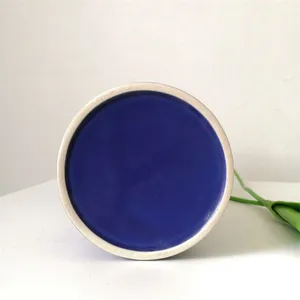 Klein Blue Hand Made Modern Nordic Tall Ceramic Dry Flower Vase For Hallway Decor thumbnail-3