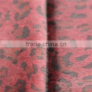 Leopard Print Fabric Horse Hair Fabric for Shoes thumbnail-4
