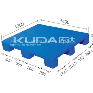 Industrial Pallet Solutions of China Manufacturer 1412A PBJJ PLASTIC PALLET（BUILT-IN STEEL TUBE） thumbnail-1