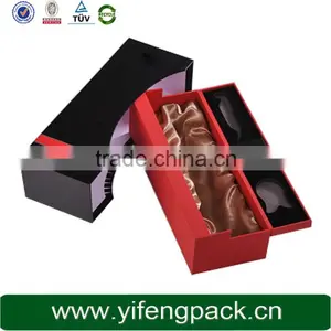 Elegant Customized Cardboard Wine Box/ Flip Top Paper Wine Box With Magnetic Catch/ Popular Paper Wine Bottle Box Supplier thumbnail-4