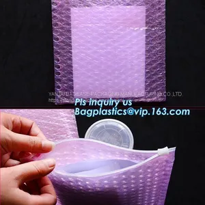 Slider Padded Grip Seal Black Matt Bags, Air Bubble Bag With Slider Zipper, Anti Static Slider Seal, Metallic Glossy Bag thumbnail-3
