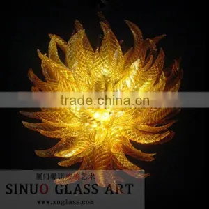 Hand-made Glass Modern Chandelier thumbnail-1