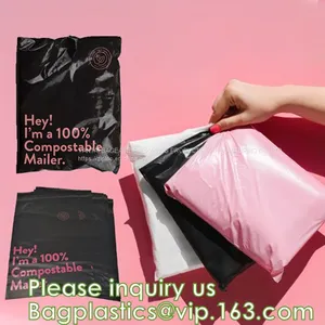 COMPOST Mailers Shipping Envelopes Bag, Security Mailing Package For Delivery, Biodegradable Mail Bag thumbnail-3