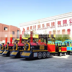 China Direct Manufacturer Adult Train Amusement Trackless Park Train Price thumbnail-2