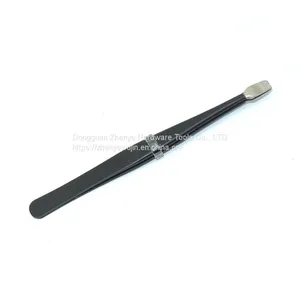 Wide Flat Head Flat Head Tweezers Stamp Clip Tweezers ESD34A - SA Anti-static Flat Head Tweezers thumbnail-3