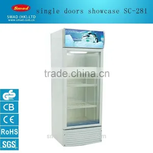 SC-281 Single Door Glass Display Showcase for Beverage China Manufactuer thumbnail-1