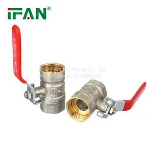 IFAN Long Handle Silver 81055 Ball Valve Brass Forging Water Ball Valve thumbnail-1