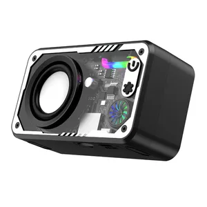 Transparent Bluetooth Speaker Wireless Outdoor Bright Light Subwoofer Series Steel Cannon Sound thumbnail-1