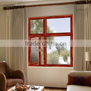 Aluminum French Windows With AS2047 &Double Glazed Glass With Grill Security thumbnail-2
