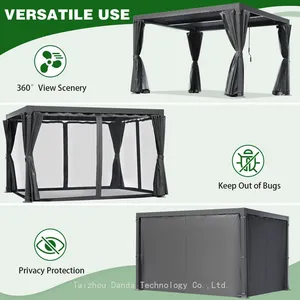 3*3m Waterproof and Easy Assemble Outdoor Pergola thumbnail-4