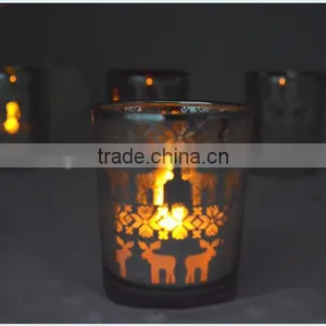 Christmas Glass Votive Cup thumbnail-1