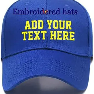 Custom Embroidered Hats Your Own Text Curved Bill Hip Hop Snapback Baseball Cap thumbnail-1