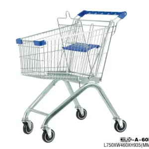 European Style Steel Supermarket Trolley Manufacture thumbnail-3