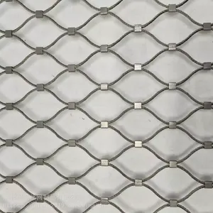 Ferrule Cable Mesh Stainless Steel Wire Rope Mesh Netting for Bird Net Garden Fence Safety Fence thumbnail-4