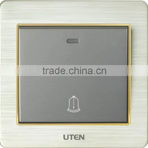 Hot Sell! Aluminium Alloy Panel Switch,16A Door Bell Switch thumbnail-1