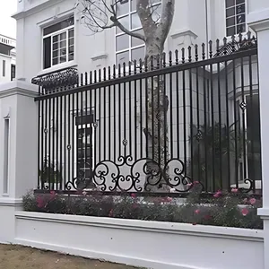Farm and Garden Security Fencing, Durable Wrought Iron Garden Fence Privacy Design for Outdoor Boundaries thumbnail-3