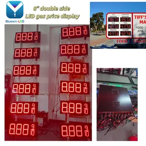 Waterproof Bluewin-LED 12 Inch 7 Segment Led Display Screen Gas Station Price Sign Board thumbnail-1
