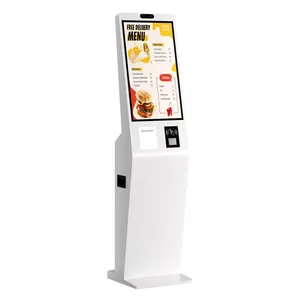 Aonpos APK12 21.5 Inch Touch Creen Kiosk High Speed Payment Kiosk Retail Shop Self-service Kiosk Built-in Printer Interactive Ordering Kiosk thumbnail-2