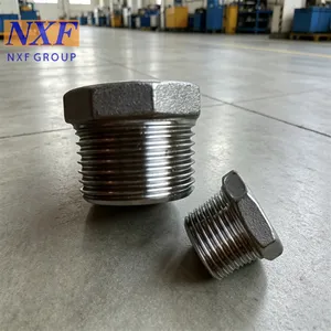 NXF UNS N10276 2.4819/NiMo16Cr15W/C276 Nickel Alloy Forging THD Square Head Plug & Hexagonal Head Plug & Round Head Bushing thumbnail-2