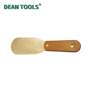 Non-Sparking Knife,Putty(Wooden Handle) Non-Sparking Stiff Putty Knife Spark-free Safety Scraper Painter thumbnail-1