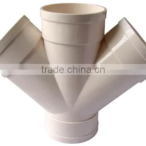PVC-U Plastic Skew Cross DIN/Bs Plastic Cross thumbnail-1