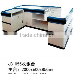 JB-055 Beautiful Metal Commercial Supermarket Cashier Checkout Counter thumbnail-1