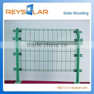 Solar Panel Bracket pv Kits Fence for Ground Power Coated Guardrail Mesh Fence thumbnail-1