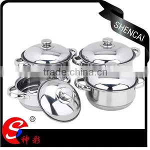 8pcs Durable & Beautiful Good Quality Cheap Price Stainless Steel Cookware thumbnail-1