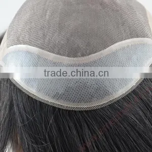 China Supplier Wholesale Top Sale Natural Hair Wig for Men thumbnail-1