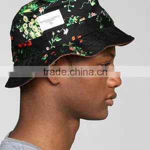 Adult Mexican Cheap Tie Dyed Printed Bucket Hat With Logo Patch thumbnail-2
