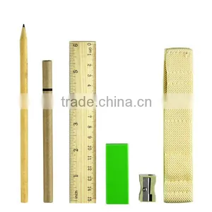 New Eco A5 Elastic Band Notebook Set With Stationery thumbnail-3