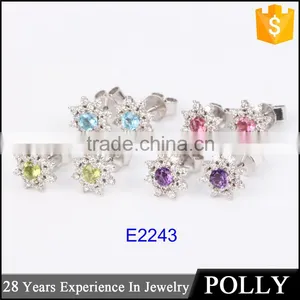 2015 Fashion Small 18k Gold Design Earring Models Jewelry Double Earring thumbnail-2