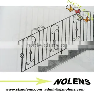 High Qulity Wrought Iron Indoor Steel Stair Railing /Baluster,Steel Railing Baluster thumbnail-1