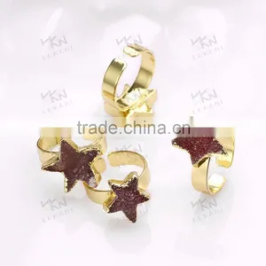 New Fashion Engagement Ring, Custom Shape Star Rings thumbnail-3